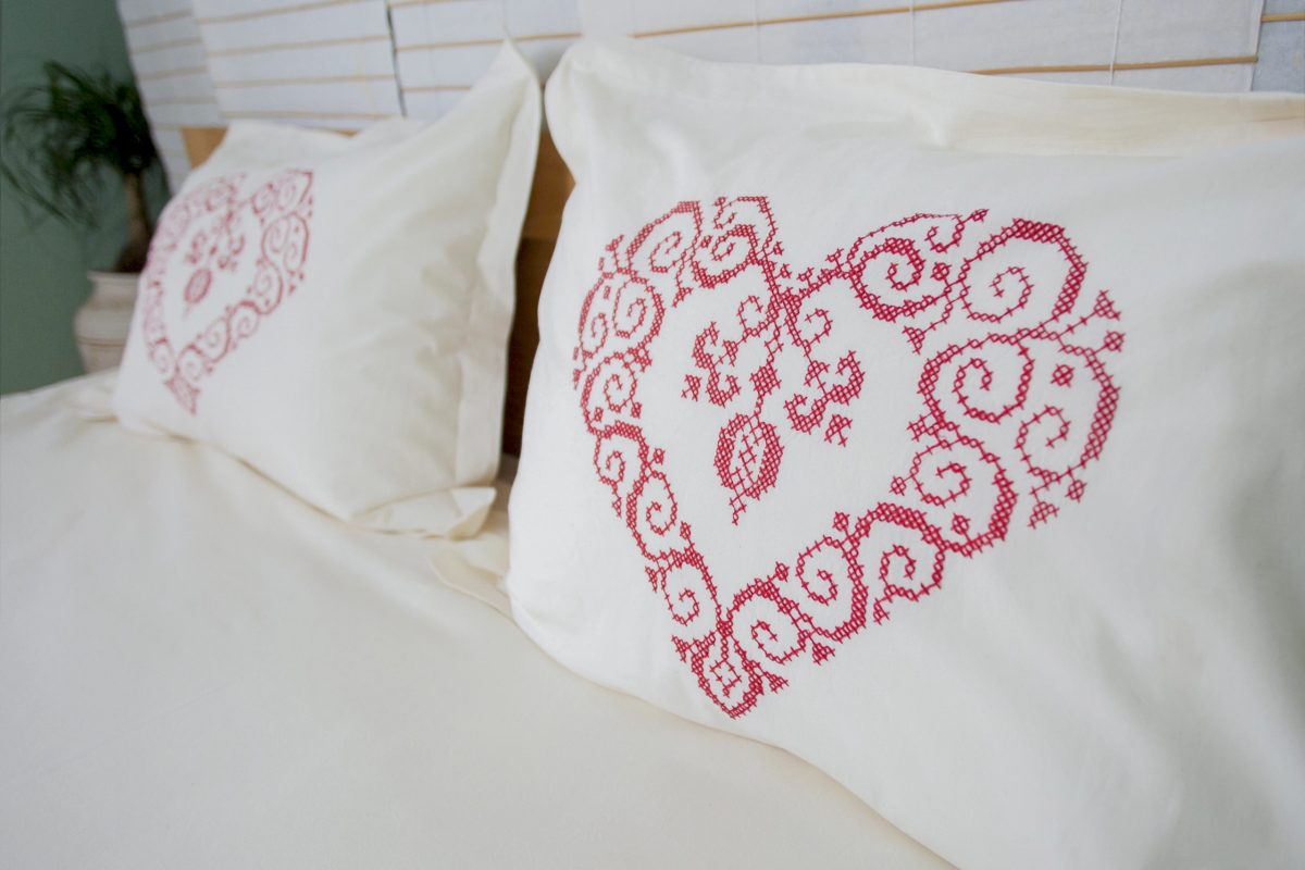 The same embroidery after more than 150 washes