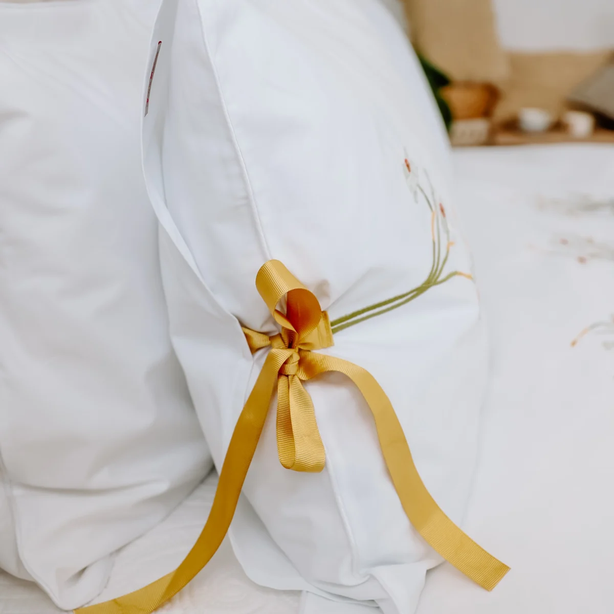 Set 2 fete de perna - broderie - design Narcise